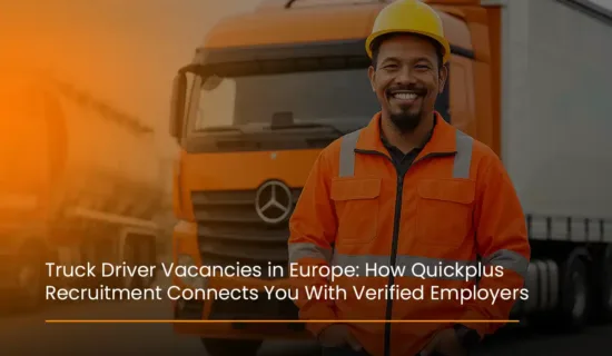 Get high pay, full accommodation, and medical insurance. Join our latest Truck Driver hirings in Europe for trusted trailer driver roles.