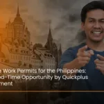 100 free work permits for Philippines candidates offered by Quickplus Recruitment for verified overseas jobs.