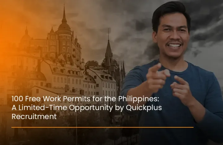 100 free work permits for Philippines candidates offered by Quickplus Recruitment for verified overseas jobs.