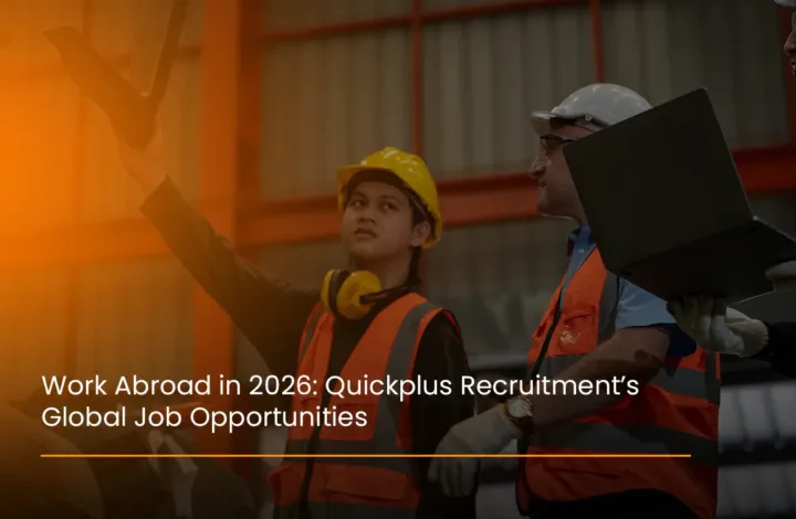 Professionals planning to work abroad in 2026 through Quickplus Job Consultancy global job opportunities.