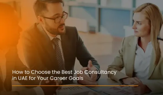 Job seeker with a recruitment expert to choose the best job consultancy in Dubai.