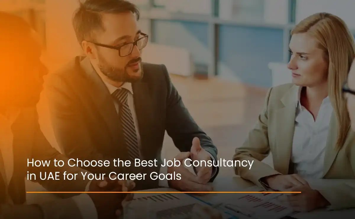 Job seeker with a recruitment expert to choose the best job consultancy in Dubai.